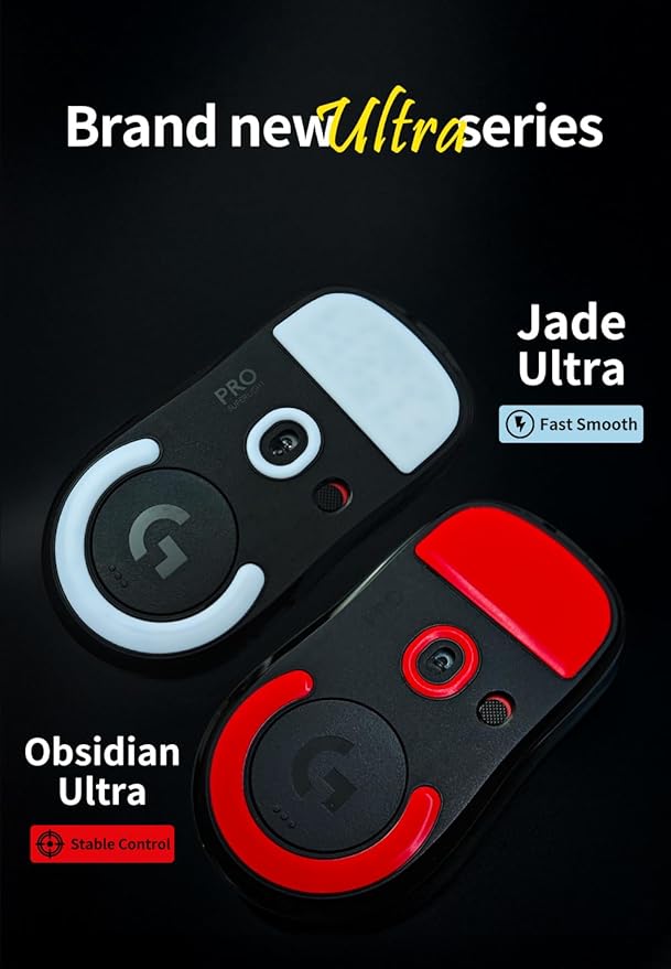 X-Raypad Jade & Obsidian Ultra Series Mouse Skates (Obsidian Ultra, fits GPX)