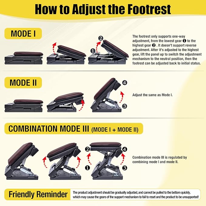 Foot Rest for Under Desk at Work Ergonomic Footrest with Adjustable Height and Angle, Foldable Foot Stool with Removable Pad Massage Beads for Office Gaming Chair Brown