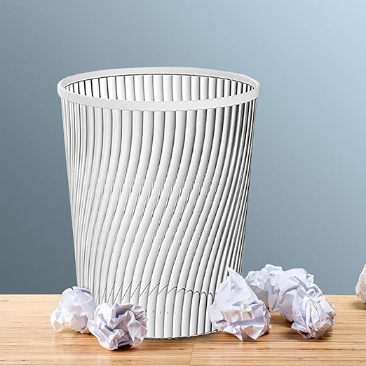 Trashcan for Dorm, 2 Gallon Round Plastic Easy to Clean Durable Waste Basket,Trash Bin Garbage Bin,Slim Cylindrical Room Trash Can for Dorms,Compact Spaces,Kitchen,Bedroom,Office,Bathroom