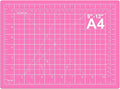 DIYSELF Cutting Mat 9in×12in, Cutting Mats for Crafts, Self Healing Cutting Mat A4, Fabric Cutting Mats Double Side for Sewing, Quilting, Craft Mat for Desktop (Pink), Matting & Mounting Materials