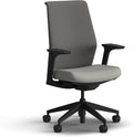 HON Cipher Mesh Office Chair, Standard Cylinder, Height Adjustable Arms, Office Chair with Lumbar Support, Black Mesh, Black Frame, Fog