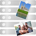 ZDZBLX Magnetic Board 5Pcs, Magnet Bulletin Board Frameless Stainless Steel Iron Board Strips, Adhesive Backing Metal Magnet Boards,Memo Strip for Wall School Office Home Use,Includes 10 White Magnets