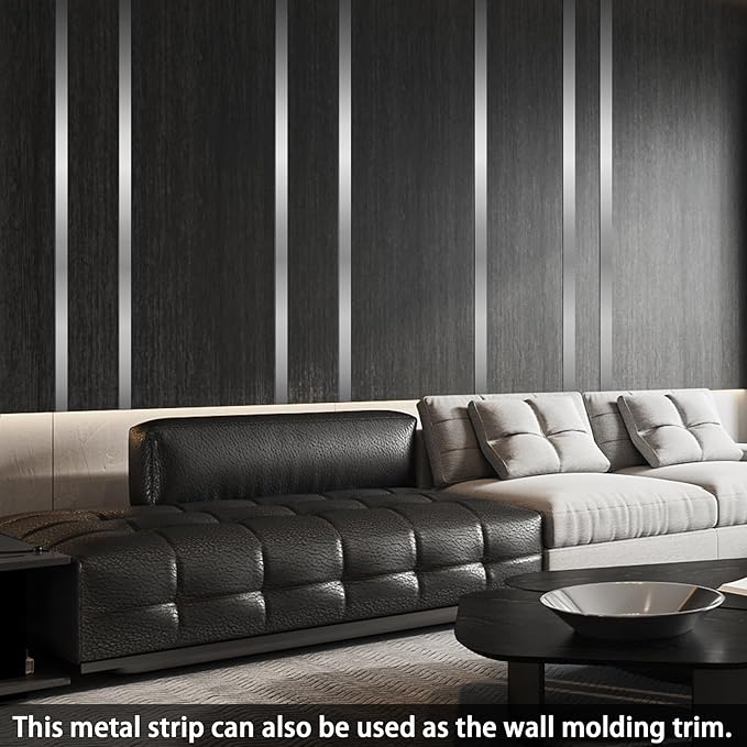Flexible Self Adhesive Metal Strip for Magnet, Strong Peel and Stick Ferrous Tape Roll with 50pcs Magnets for Workshop, Office, School and Home Decoration (Shiny Silver, 16.4ft x 1.6inch)