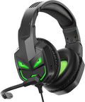 EKSA Fenrir S Gaming Headset for Xbox Series X/S, Xbox One, PS5, PS4, PC, Switch - Noise Cancelling Microphone, Comfortable Ear Pads, 50 mm Drivers, RGB Light, One Key Control - Birthday Gift