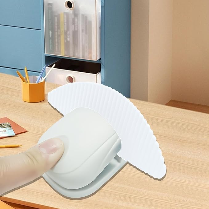 Paper Holder Stand for Desk, Paper Stand for Desk When Typing, Document Holder, Portable Counterweight Copies Stand Desktop Clamp for A4 Paper Documents Office Typing Reading (White)