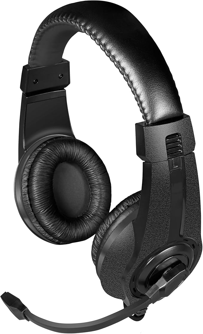 Speedlink LEGATOS Gaming Headset Wired - Lightweight Headset with Microphone and Cable Remote Control, Compatible with PC, PS5, PS4, Xbox, Switch, 3.5 mm Jack Plug with Y Adapter, Black