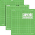 WORKLION 12x12 Standard Cutting Mat（3Pack) Compatible With Explore One/Air/Air 2/Maker Standard Adhesive Sticky Green Quilting Cricket Replacement Vinyl Cutting Mat