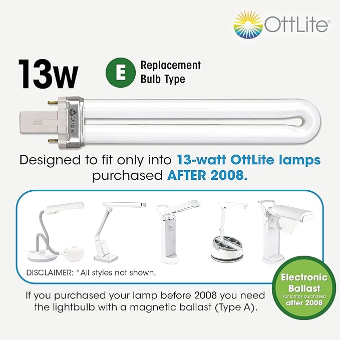 OttLite Folding Task Lamp, Black – Multi-Position Shade, Fold-Up Design, Portable Handle, Low Heat, Low Glare Illumination, Fits Desks & Workstations