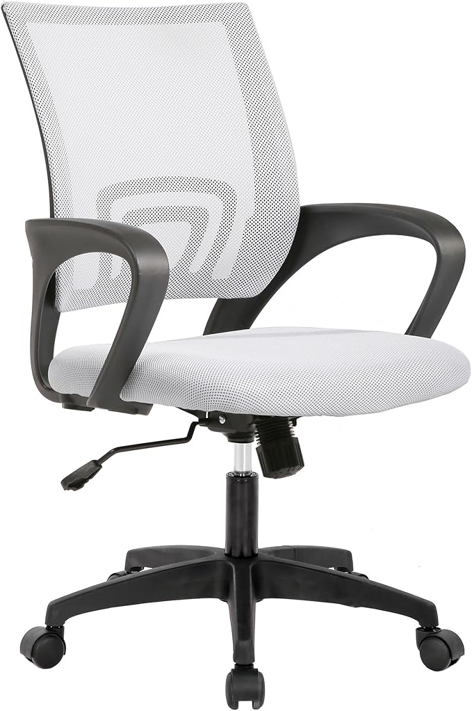 PayLessHere Home Office Chair Desk Computer Chair Adjustable Ergonomic Chair Lumbar Support Armrest Executive with High Density Mesh 360 Degree Swivel Chair for Adults Chair (Pack of 1, Beige)