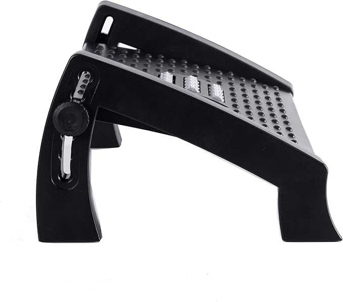 Foot Rest for Under Desk at Work Adjustable,Office Chair Foot Rest with Massage Surface and Roller,Pressure Relief for Comfort,6 Height Adjustable,Ergonomic Tilted Foot Stool for Home,Office