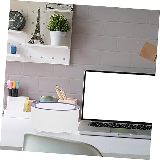 Slim Desktop Waste Bin Press-Type Garbage Can Trash Can for Home Office Car