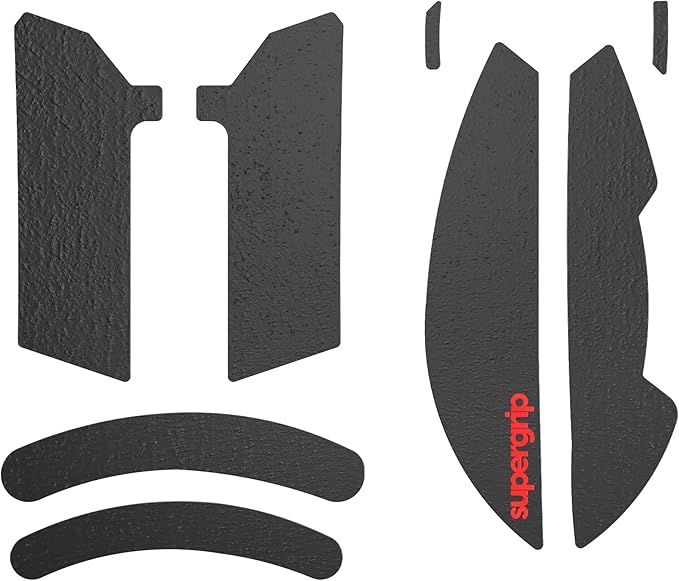 Pulsar Gaming Gears SUPERGRIP Griptape Set for Razer Viper v2 Pro Sweat Absorbing High Performance Anti Slip 3M Adhesive no Residue Mouse Grip Tape Ultra-Thin 0.5mm (0.02in)