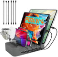 USB C Charging Station for Multiple Devices Apple,100W 4 PD and 2 USB Charger Stations Compatible with Apple iPhone iPad and Android Phone and Tablet,Type C Multi Charging Station