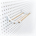 PEGGY Pegboard Organizer 12in Kit for Tapes, Ribbons & More - Efficient Craft Storage 1PK White
