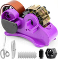 THINKLEARN Heat Tape Dispenser - Sublimation Heat Transfer Tape Dispenser with Scissors and Utility Knife, 1 '' & 3'' Core, Multi-Roll Pre-Cut Tape Dispenser for Crafting, Purple
