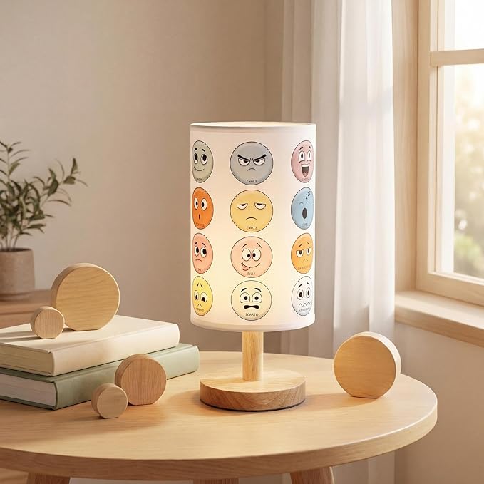 Glooglitter Classroom Lamp Calming Corner Decor Cozy Center 11.61 Inches Small Bedside Desk Lamp USB Rainbow Reading Book Center Supplies for Home Bedroom Playroom Nursery