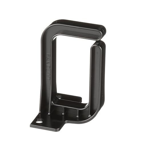 Panduit CMVDR1S Vertical Cable Management D-Ring, 1-Inch Wide, Black
