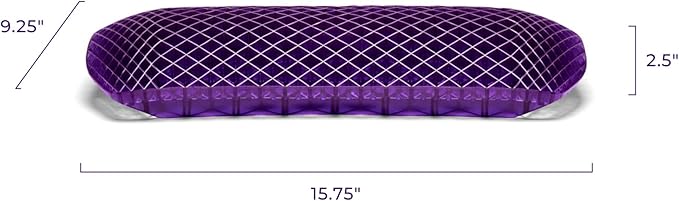 Purple Double Seat Cushion and Back Cushion Bundle