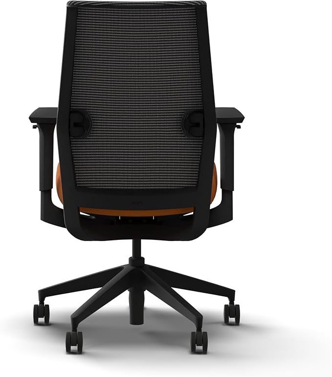 HON Cipher Mesh Office Chair, Standard Cylinder, Height Adjustable Arms, Office Chair with Lumbar Support, Black Mesh, Black Frame, Apricot