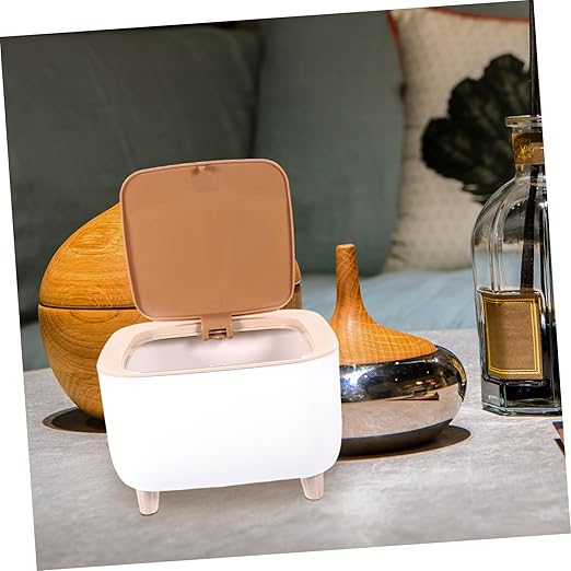 Unomor 1pc Slim Desktop Trash Can Capacity Suitable for Bathroom Kitchen Office Multi-Scene Use