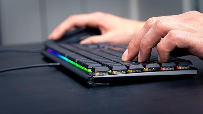Cherry MX 10.0N RGB Mechanical Keyboard MX Low Profile Speed switches, Aluminum housing, Premium Keyboard for Gaming and Work. G8A-25010LVBUS-2