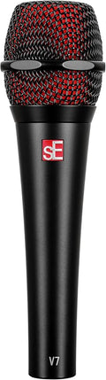 SE ELECTRONICS V7 Dynamic Microphone for Singing, Speech & Studio Recording - XLR Handheld Professional Microphone with Supercardioid Aluminum Voice Coil for Huge Gain Before Feedback - Black