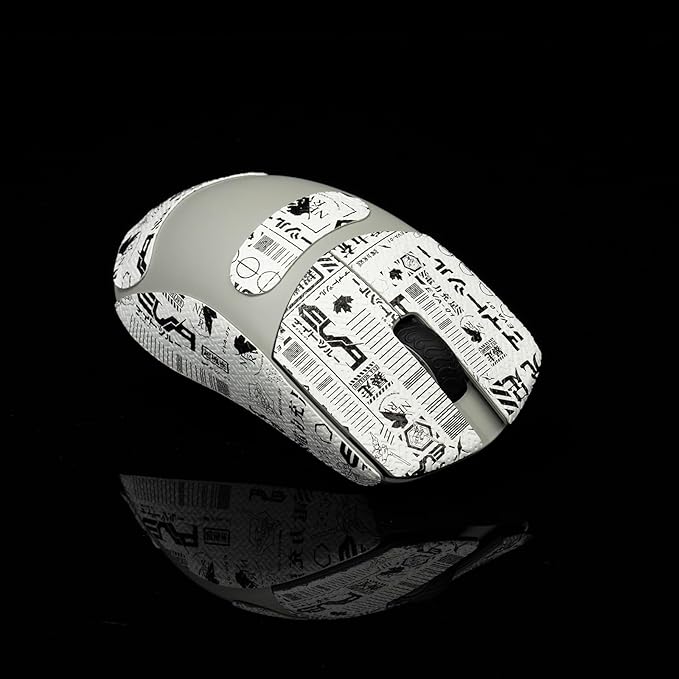 Grip Tape for Lamzu Atlantis Maya - Anti-Slip,Enhanced Control, Sweat Resistance,Improves FPS Gaming Grip & Mouse Protection [Pre-Cut] CS Gray 0.3mm