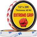 A B Paired Magnetic Tapes (20ft x 0.5inx 2 Rolls), Flexible Magnet Strips with Adhesive Backing for DIY, Crafting, and Organizational Projects.