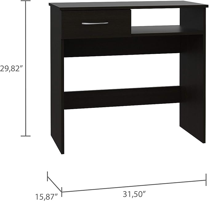 Nottingham 2-Piece 7-Shelf 1-Drawer Home Office Set Black Wengue