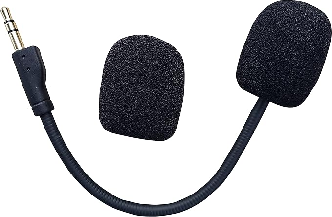 TNE 2 Pack Replacement Game Mic for Logitech G Pro X | 2X Detachable Microphone Boom for Logitech G Pro and G X PS4 PS5 Xbox One PC Gaming Headsets 3.5mm Jack Noise Cancelling