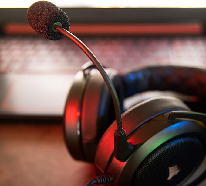 TNE Replacement Game Mic Microphone Boom for Corsair HS50 HS60 HS70 Pro HS70 SE PS4 PS5 Xbox One Series S X Nintendo Switch Computer PC Mac Gaming Headsets