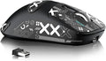 MAMBASNAKE Attack Shark X3MAX Wireless Gaming Mouse,PixArt PAW3950 42000 DPI,49g Ultralight Tri-Mode(BT5.4/2.4GHz/Wired), 1K Polling Rate Programmable Computer Mice for PC/MAC/Win - Black&Tape