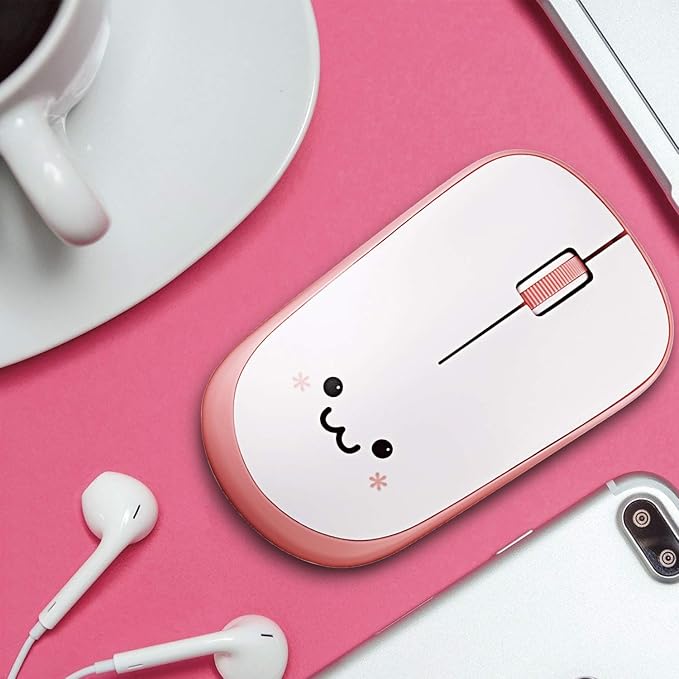 ELECOM 2.4G Wireless, Portable Mobile Smiley-Face Mouse for Right/Left Handed Use, IR LED, 1200 DPI 2.5 Years Long Battery Life, Recommended Silent Click (M-IR07DRSPN)