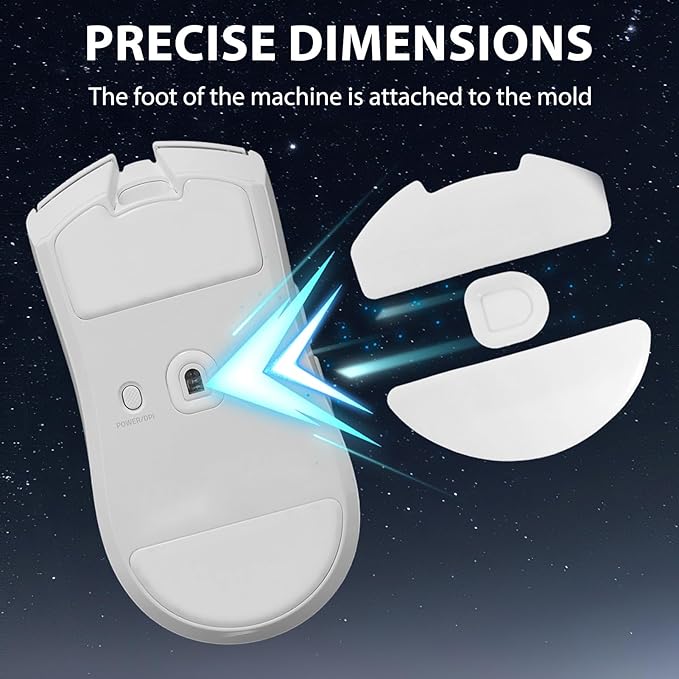 2 Pack V4 Pro Replacement Skates Compatible with Razer DeathAdder, E-Sports Wireless Gaming Mouse Feet Sliding Stickers, Glide Stickers for Smooth Control and Precision on Any Gaming Surface