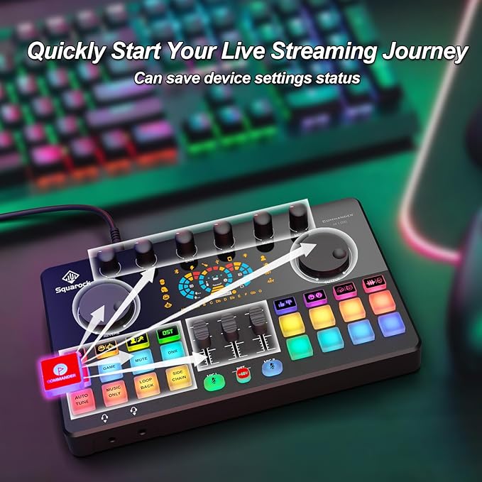 Podcast Equipment Bundle for 4, All-in-One Audio Mixer with Dynamic Micophones Noise Reduction for Live Streaming/Recording/Singing，PC,Smartphone，TikTok M100 3rd