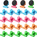 24 Pack Refrigerator Magnets - Heavy Duty Magnetic Clips for Fridge - Scratch Free - Perfect for Home, School, Office (Colorful)