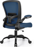 FelixKing Office Chair, Ergonomic Desk Chair Breathable Mesh Chairs Adjustable High Back Lumbar Support Flip-up Armrests, Executive Rolling Swivel Comfy Computer Chairs Home Office Navy
