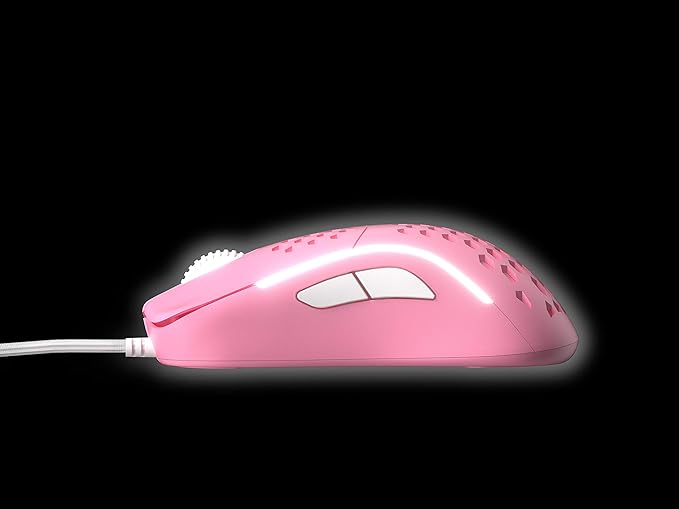 HK Gaming NAOS M Ultra Lightweight Honeycomb Shell Ambidextrous Wired RGB Gaming Mouse 12 000 cpi - 7 Buttons - 59 g (Naos-M, Prism Pink Limited Edition)