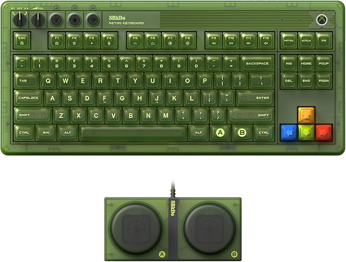 8BITDO Retro 87-Key Wireless RGB Mechanical Gaming Keyboard - Xbox Edition