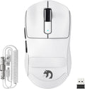 MAMBASNAKE M3 Wireless Gaming Mouse with Lightweight 39g,PixArt PAW3395 PRO Sensor 40K DPI,Tri Mode-2.4G/Bluetooth/Wired,100M Clicks Micro Switch,Coiled Cable,Programmable for Win PC Mac(White Tape)