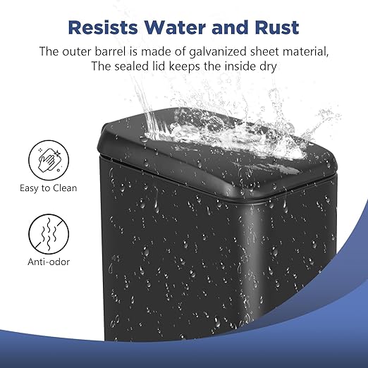 Bigacc 1.3 Gallon Kitchen Trash Can, Stainless Steel Small Trash Can & Mini Garbage Can with Removable Plastic Inner Bucket Lid, Foot Pedal, Waste Bin for Bathroom,(2 Set)
