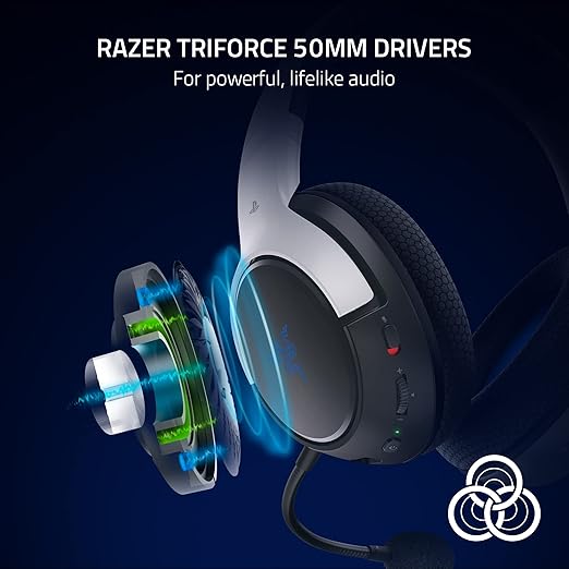 Razer Kaira HyperSpeed Wireless Gaming Headset for PlayStation 5 / PS5, PC, Mobile + PlayStation Media Remote