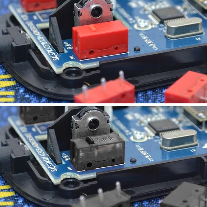 Red Kailh GM4.0 and Black GM8.0 Mouse Micro Switch for Gaming Mouse