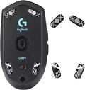 Immoenuc Glass Mouse Skates for Logitech G305/304 Feet Pads - Smooth, Durable Game Accessories (Printing Pattern)