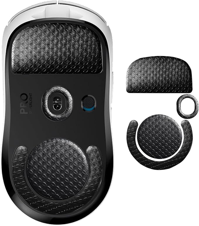 Smooth Gliding Mouse Skates for Logitech G Pro X Superlight Mouse Feet Replacement(PTFE,Black) Rounded Edges Ultra-Smooth and Durable Gaming Mouse Slider for G Pro Superlight