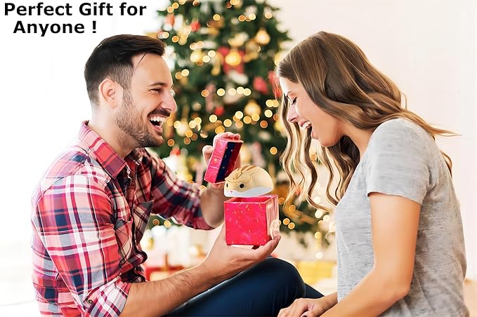 Bluetooth & USB Dual Mode Wireless Mouse,Cute Animal Hamster Shape,Silent Click Portable Compact Lightweight,Yellow Cordless Mice for ipad PC Laptop Computer MacBook Kids Men Women School Office Gift