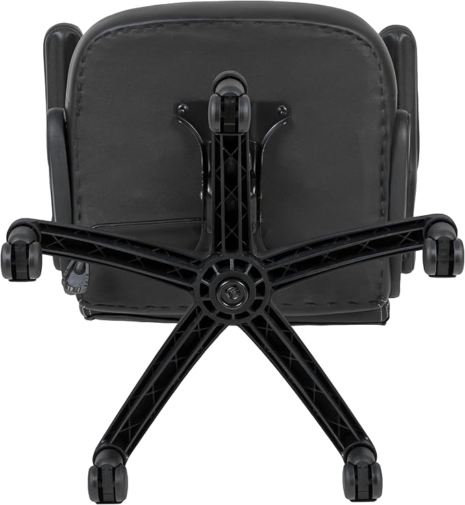 Flash Furniture X10 High-Back LeatherSoft Racing Style Gaming Chair with Flip-Up Arms, Ergonomic Padded Swivel Computer Chair, Orange/Black