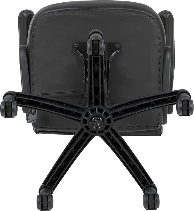 Flash Furniture X10 High-Back LeatherSoft Racing Style Gaming Chair with Flip-Up Arms, Ergonomic Padded Swivel Computer Chair, White/Black
