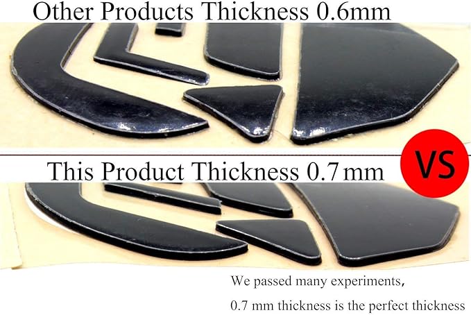 Quartet trade Mouse Skatez/Mouse Feet for Logitech G502 Mouse (0.7 mm Replacement feet)
