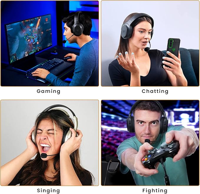 Barracuda X Mic Replacement for Razer Barracuda X Wireless Gaming Headphone, Detachable 3.5mm Noise Cancelling Microphone for Xbox One, PS4, PS5, PC